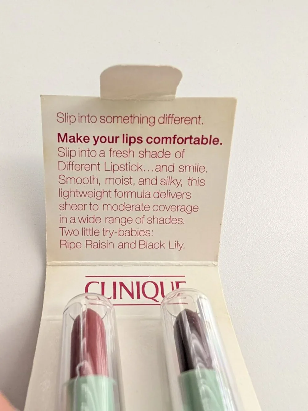 Clinique different lipstick
